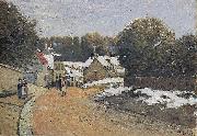 Early Snow at Louveciennes,, Alfred Sisley